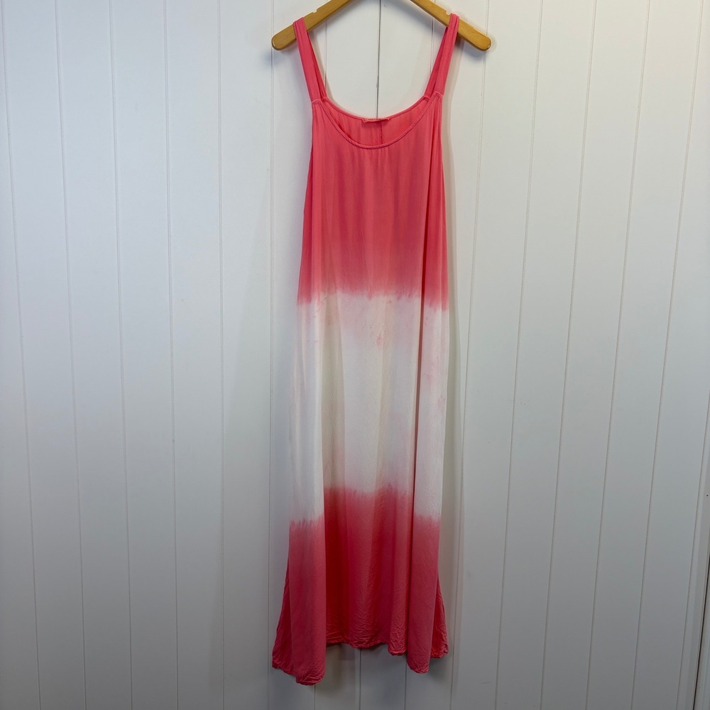 Kiwi Punch Resortwear Ombre Maxi Dress Women Size S Boho Festival Beach Vacation